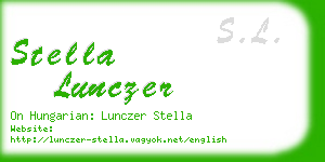 stella lunczer business card